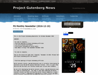 gutenbergnews.org screenshot