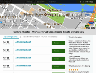 guthrietheatrewurtelethruststage.ticketoffices.com screenshot