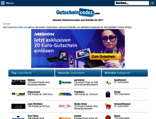 gutscheincodez.com screenshot