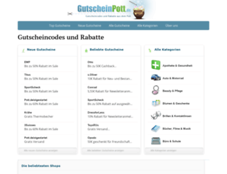 gutscheinpott.de screenshot