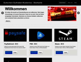 gutscheinsponsor.com screenshot