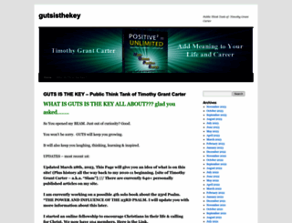 gutsisthekey.com screenshot