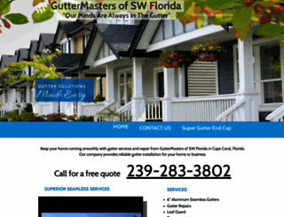 guttermastersflorida.com screenshot