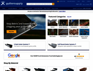 guttersupply.com screenshot