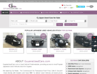 guyanausedcars.com screenshot
