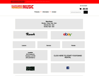 guzzardomusic.com screenshot