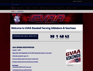 gvaabaseball.com screenshot