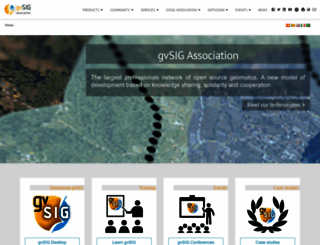 gvsig.com screenshot