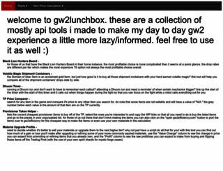gw2lunchbox.com screenshot