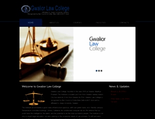 gwaliorlawcollege.org screenshot