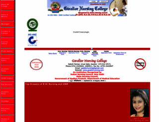 gwaliornursing.com screenshot