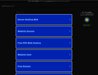 gwebspace.de screenshot