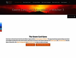 gwent-cards.com screenshot
