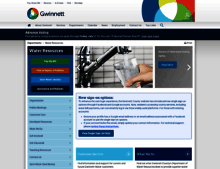 gwinnetth2o.com screenshot