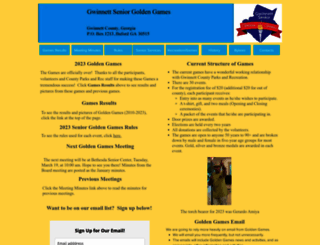gwinnettseniorgoldengames.org screenshot
