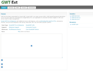 gwt-ext.com screenshot
