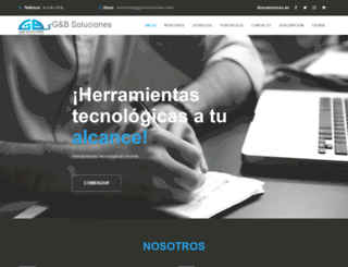 gybsoluciones.com screenshot