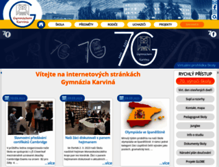 gym-karvina.cz screenshot