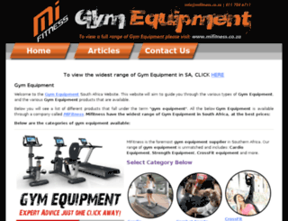 gymequipment-sa.co.za screenshot