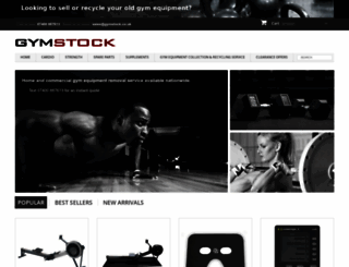 gymstock.co.uk screenshot
