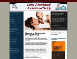 gynecologistdubai.com screenshot