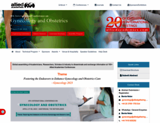 gynecology.alliedacademies.com screenshot
