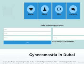 gynecomastiaindubai.com screenshot