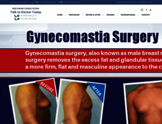 gynecomastiasurgerybangalore.com screenshot