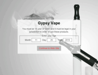 gypsy-vape.com screenshot