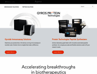 gyrosproteintechnologies.com screenshot
