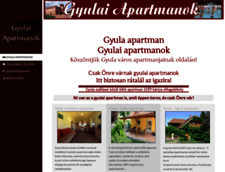 gyulai-apartmanok.hu screenshot