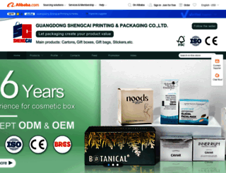 gz-shengcai.en.alibaba.com screenshot