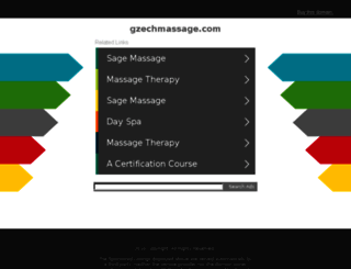 gzechmassage.com screenshot