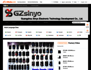 gzsinyo.en.alibaba.com screenshot