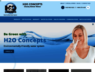 h2oconcepts.com screenshot