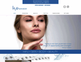 h2ospa.com.au screenshot