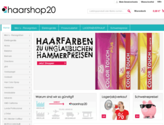 haarshop20.com screenshot
