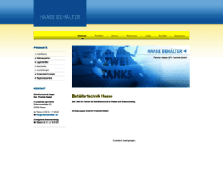 haase-behaelter.de screenshot