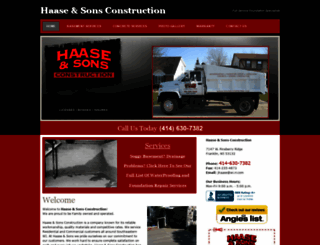 haaseandsons.com screenshot