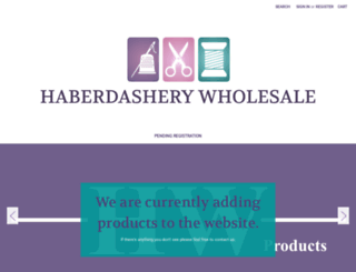 haberdasherywholesale.com screenshot