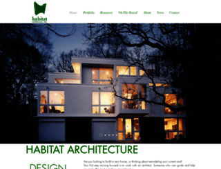 habitatarchitecture.com screenshot