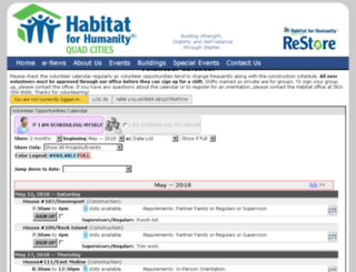 habitatqc.volunteermatrix.com screenshot