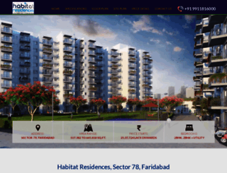 habitatresidences.co.in screenshot