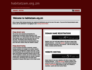habitatzam.org.zm screenshot