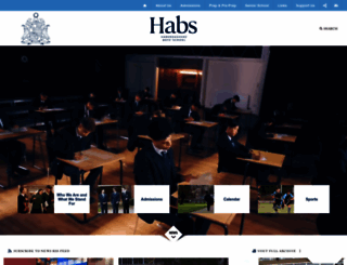 habsboys.org.uk screenshot