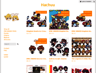 hachuu.storenvy.com screenshot