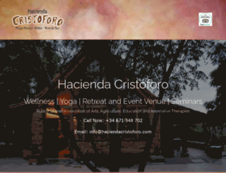 haciendacristoforo.com screenshot