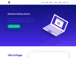 hackerseducation.org screenshot