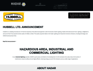 hadar-lighting.co.uk screenshot