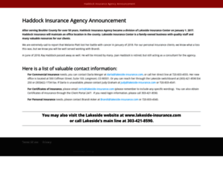 haddockinsurance.com screenshot